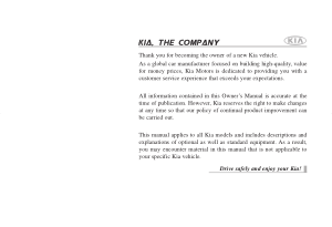 2012 KIA Sorento Owners Manual